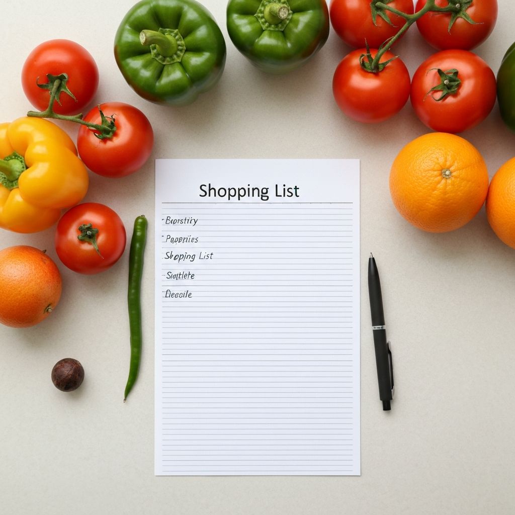 Organizing shopping lists